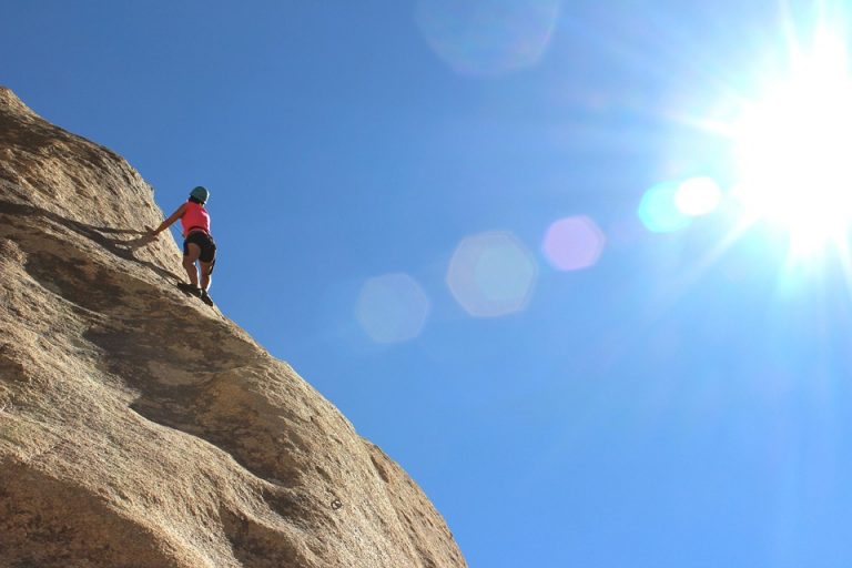 rock climbing